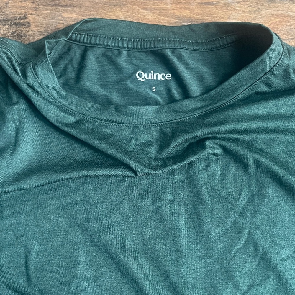 Quince Men's Deep Green Short Sleeve Tee